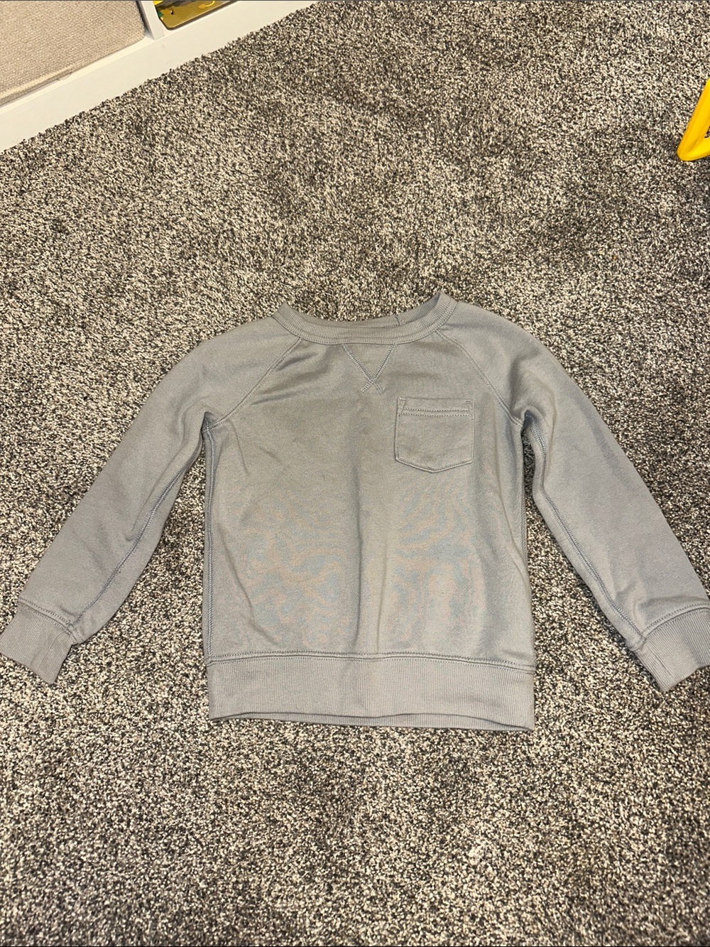 Carter's Light Gray Crewneck Pocket Sweater